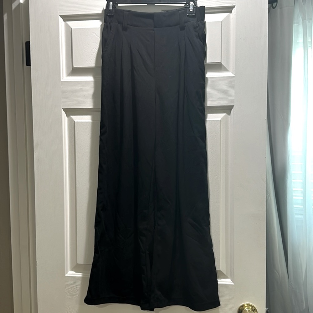 Halara waffle fabric wide leg pant (petite)
